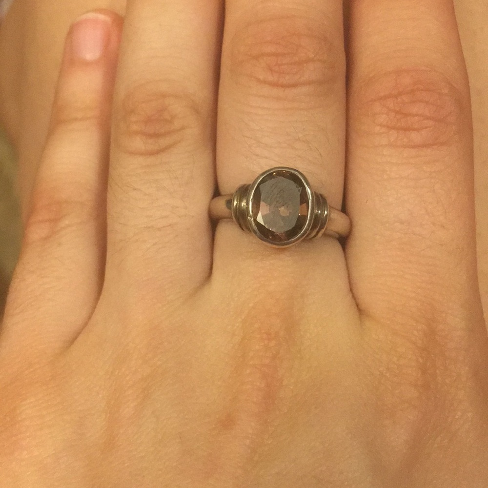 Silver and Mystic Topaz Ring